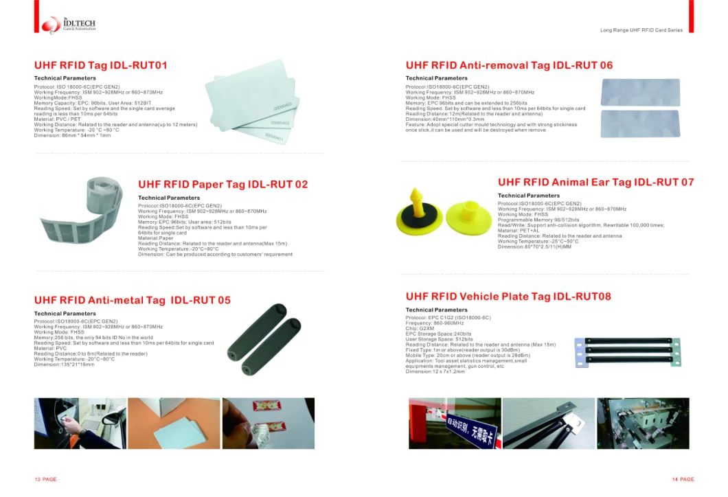 Vehicle Access Bluetooth RFID Reader in Parking System UHF RFID Reader