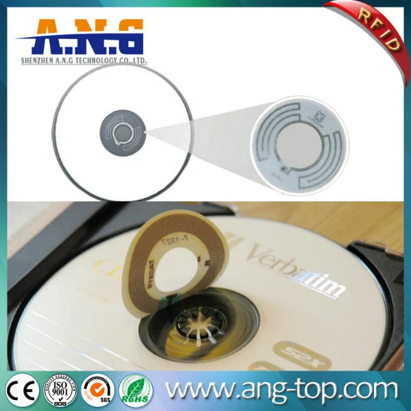 ISO15693 Hf RFID CD Labels DVD Stickers for Disc Manegement