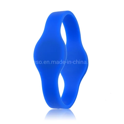 Polsino RFID in silicone impermeabile personalizzato G06 G06, braccialetto NFC ecologico, 13,56 MHz Hf e 125 KHz Lf